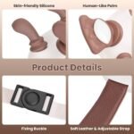 1Pc Human Like Neck Massager With Heat Cordless Neck Massager For Pain Relief Deep Tissue Shiatsu Massager For For Neck Shoulders Back Legs - Image 4