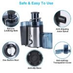 1000W Centrifugal Juicer Juice Extractor With 2 Speeds 3.6in Wide Feed Chute 17Oz Juicer Cup 54Oz Pulp Collector Electric Juicer For Fruits Vegetables - Image 3