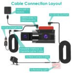 2K Car DVR 3 Channel Dash Cam Camcorder Camera Recorder With 140 Degree Angle GPS WiFi Night Vision G-sensor Loop Recording Parking Monitor - Image 5