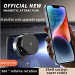 Car Phone Holder, Upgraded 360Adjustable Vacuum Suction 20X  Magnets - Image 7