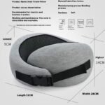 Soft Memory Foam Travel Neck Pillow U Shape Adjustable Support Comfortably Sleeping On Plane Car Office Noon Break - Image 3