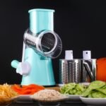 Manual Kitchen Accessories Multifunctional Round Mandoline Potato Slicer Vegetable Cutter Slicer Cheese Kitchen Gadgets - Image 6