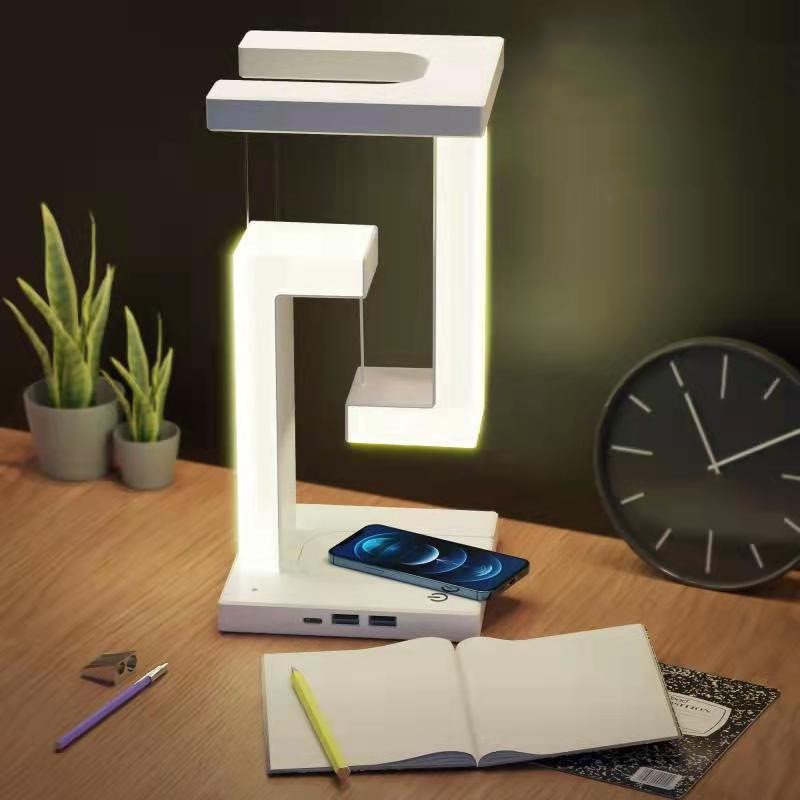 ee511bb9-e9c9-4b40-99ed-e740ed8f245a-1.jpg Creative Smartphone Wireless Charging Suspension Table Lamp Balance Lamp Floating For Home Bedroom - Image 1