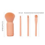 4in1 Portable Makeup Brush Set Beauty Brush - Image 4