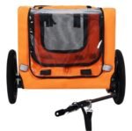 Utdoor Heavy Duty Collapsible Pet Bike Trailer With 16-Inch All Terrain Wheels & Universal Hitch   Foldable Dog Cargo Carrier Cart For Bicycles - Image 4