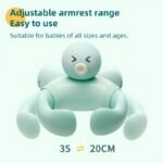 MiniJones Baby Bath Stand Suction Cup Wall-Mounted Adjustable Width Portable Standing Shower Holder - Image 9