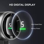 3 IN 1 Portable Handheld Turbo Fan, 5 Gear Wind,5000mAh Battery Operated - Image 4