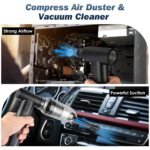 1Set Compressed Air Duster Brushless Motor 250000RPM Stepless Variable Speed 1WmAh Battery Cordless Dust Blower Vacuum Cleaner Portable Jet Dry Blower For PC Keyboard Car Home - Image 3