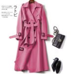 Double-breasted Mid-length Tie Trench Coat - Image 2