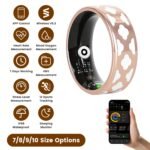 Smart Ring Health Tracker Fitness Sleep Stress HRV Tracker With Charging Case Magnetic Charging Cable For Women & Men
