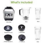 Moothie Blender, Countertop Blenders For Kitchen With 23 34 60oz BPA-Free Portable Cups, Professional Smoothie Maker With Four Programs For Shakes, Sauces, Juice And Ice Crushing - Image 6