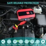 1Pc Portable Car Jump Starter Air Compressor 1500A 400PSI Car Battery Charger Jump Starter Power Bank LED Flashlight Digital Tire - Image 4