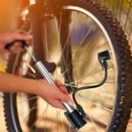 Mini Bike Pump Portable Bicycle Tire Inflator Ball Air Pump W/ Mount Frame For Mountain Road Bike - Image 2