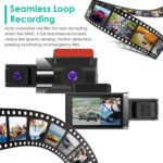 2K Car DVR 3 Channel Dash Cam Camcorder Camera Recorder With 140 Degree Angle GPS WiFi Night Vision G-sensor Loop Recording Parking Monitor - Image 9