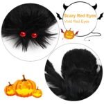 1Pc Halloween Decorations Spider Outdoor 49inch Halloween Spider With 126 Inch Tarantula Mega Spider Web Hairy Poseable Scary Spider Outdoor Yard Creepy Decor Spider Stretch Cobweb - Image 9