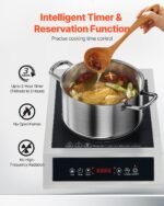 Portable Commercial Induction Cooktop 3500W Countertop Burner 11 Temp Levels - Image 5