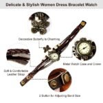 Vintage Women's Watch Bohemian Handmade Leather Watch Quartz Wrist Watch Fashion - Image 4