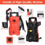 1Pc Electric High Pressure Washer 1740PSI  Powerful Car Washer Pressure Cleaner With Adjustable Spray Nozzle Soap Dispenser IPX5 Waterproof For Patio Garden Driveway - Image 9