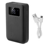 1Pc 1W MAh Portable Power Bank External Battery Pack Charger Dual USB Charge Interface With LCD Display Flashlight Type C Micro USB Lightning Input - Image 10