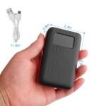 1Pc 1W MAh Portable Power Bank External Battery Pack Charger Dual USB Charge Interface With LCD Display Flashlight Type C Micro USB Lightning Input - Image 8