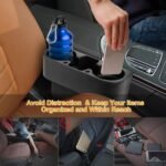 1Pc Car Seam Cup Holder Seat Gap Wedge Drink Storage Organizer Console Side Pocket Mount Stand For Pen Phone Bottle Sunglasses - Image 3