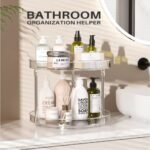 Pack Of 2 Double-layer Turntable Rotating Spice Rack Organization Spinning Organizer - Image 4