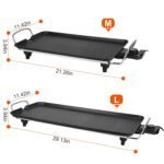 1Pc Electric Barbecue Grill Hot Plate Cooking BBQ Griddle Non Stick Table Top Grill Griddle For Indoor Outdoor Camping Picnic Family Gathering Friend Party - Image 2