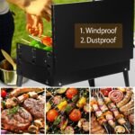 1Pc 17.32x10.63x8.27in Portable Charcoal Grill For Spring Summer Outdoor Activities Foldable BBQ Suitcase Grill Shelf For Outdoor Camping Picnics Garden Grilling Fedex Shipping - Image 4