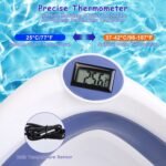 1Pc Baby Bath Tub With Thermometer Collapsible Travel Friendly 0 To 24Months Baby Bathtub With Drain Hole For Newborn Infant Toddler Odorless Toxic Free Foldable Bathtub - Image 4