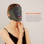 7 Color Cordless LED Face Mask For Wrinkle & Acne Reducing - Black - Image 3