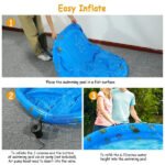 51x13In Inflatable Swimming Pool Blow Up Family Pool For 3 Kids Foldable Swim Ball Pool - Image 9