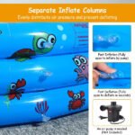 51x13In Inflatable Swimming Pool Blow Up Family Pool For 3 Kids Foldable Swim Ball Pool - Image 10