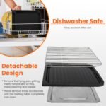 1Pc 3 In 1 Electric Hot Pot With Grill 1600W Smokeless Non-Stick Korean BBQ Grill Shabu Shabu Hot Pot Combo With Independent Temperature Control For 3-5 People Fedex Shipping - Image 9