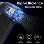 1Pc Compressed Air Duster With LED Light Up To 150000RPM Speed For PC Keyboard Cleaning High Speed Rechargeable Cordless Air Blower With 4 Speeds For Home Car Outdoor - Image 4