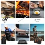 31Pcs Griddle Accessories Kit Flat Top Grill Accessories For Camp Chef With Spatulas Griddle Press Basting Cover Spice Shakers Vegetable Forks Steel Sticks Egg Rings Storage Bag - Image 10