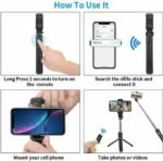 Selfie Stick Tripod Remote Desktop Stand Cell Phone Holder For    US - Image 4