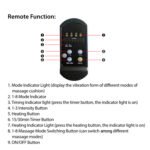 1Pc Back Massager Cushion Electric Massage Car Seat Cushion Chair Pad With Heating Function 8 Vibration Modes 3 Intensity Levels Fedex Shipping - Image 5