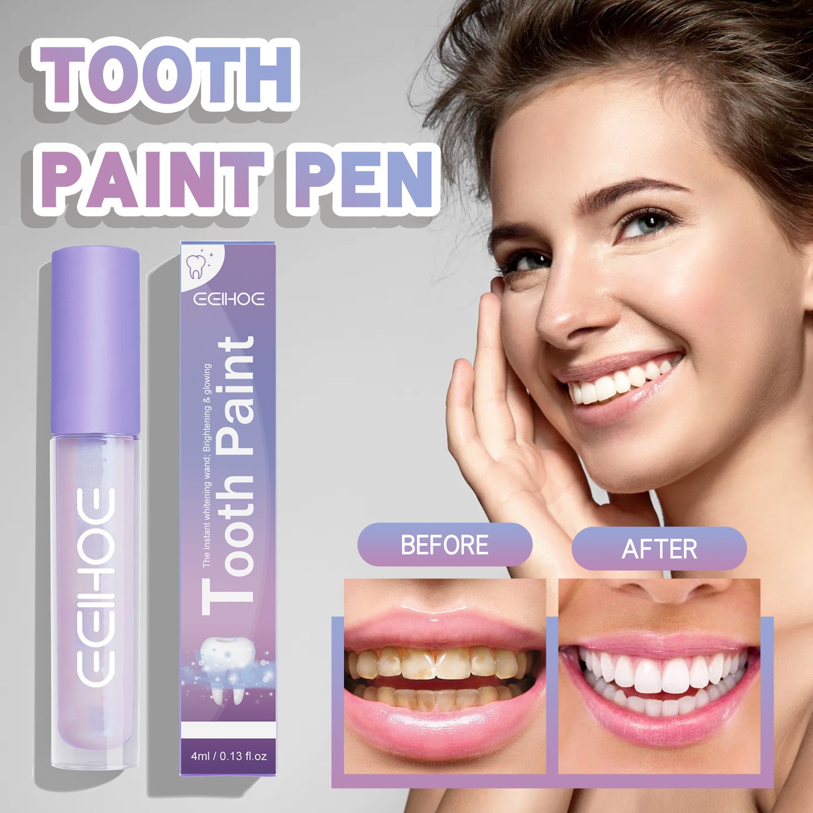 2b0f8603-5743-49fa-a9a4-3ccdbcde2114.jpg EELHOE Whitening Teeth Pen, Oral Care Clean Stains White Teeth Breath Teeth Pen - Image 1