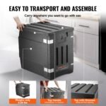 Insulated Food Pan Carrier, 82 Qt Hot Box For Catering, LLDPE Food Box Carrier With Double Buckles, Front Loading Food Warmer For Restaurant, Canteen, Etc. - Image 3