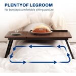 Adjustable Laptop Desk,Bed Computer Desk, Foldable Study Desk, Bedroom, Children's Adjustable Table, Small Coffee Table, Dining Table, Adjustable Solid Wood Writing Desk - Image 3