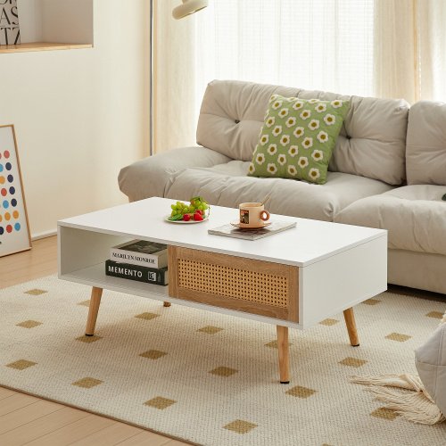 31c3d09a-83a7-4d16-bfb3-8b9850ce70d3.jpg 41.34 Inch Rattan Coffee Table - Image 1