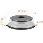VEVOR 2PCS Microwave Splatter Covers 10.4Collapsible Microwave Food Lid - Image 8