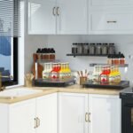 1Pc 2Tier Pull Out Under Sink Organizer Cabinet Organizer With Sliding Drawer Tray L Shaped Slide Out Storage Shelves For Bathroom Kitchen Cabinet - Image 3