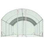 26x9x6Large Metal Chicken Coop,Walk-in Poultry Cage,Chicken Run With Waterproof Cover,Outdoor Backyard Farm,Chicken Rabbits Duck Run Pen,Easy To Assemble And Clean - Image 3