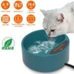 1Pc Heated Water Bowl For Dog Cat 74.4OZ Heating Water Dish IP67 Waterproof Thermal Water Bowl Heated Pet Bowl Dog Cat Water Feeder Bowl For Dog Cat Rabbit Pet - Image 8