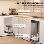 2-Tier 10.7"W X 14.2"D Pull Out Cabinet Under Sink Organizer 10.7"x14.2" Drawer Basket, 12.5"Wx15.5"Dx13"H Install Size For Cabinet - Image 4