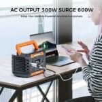 300W Portable Power Station, 230.88Wh /62400mAh Solar Generator, Regulated DC Output Backup Battery With AC Outlet, LED Light Power Station For CPAP Camping - Image 3
