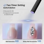 Mini UV LED Nail Lamp Handheld With Stand, Portable Nail Dryer USB Cordless - Image 6