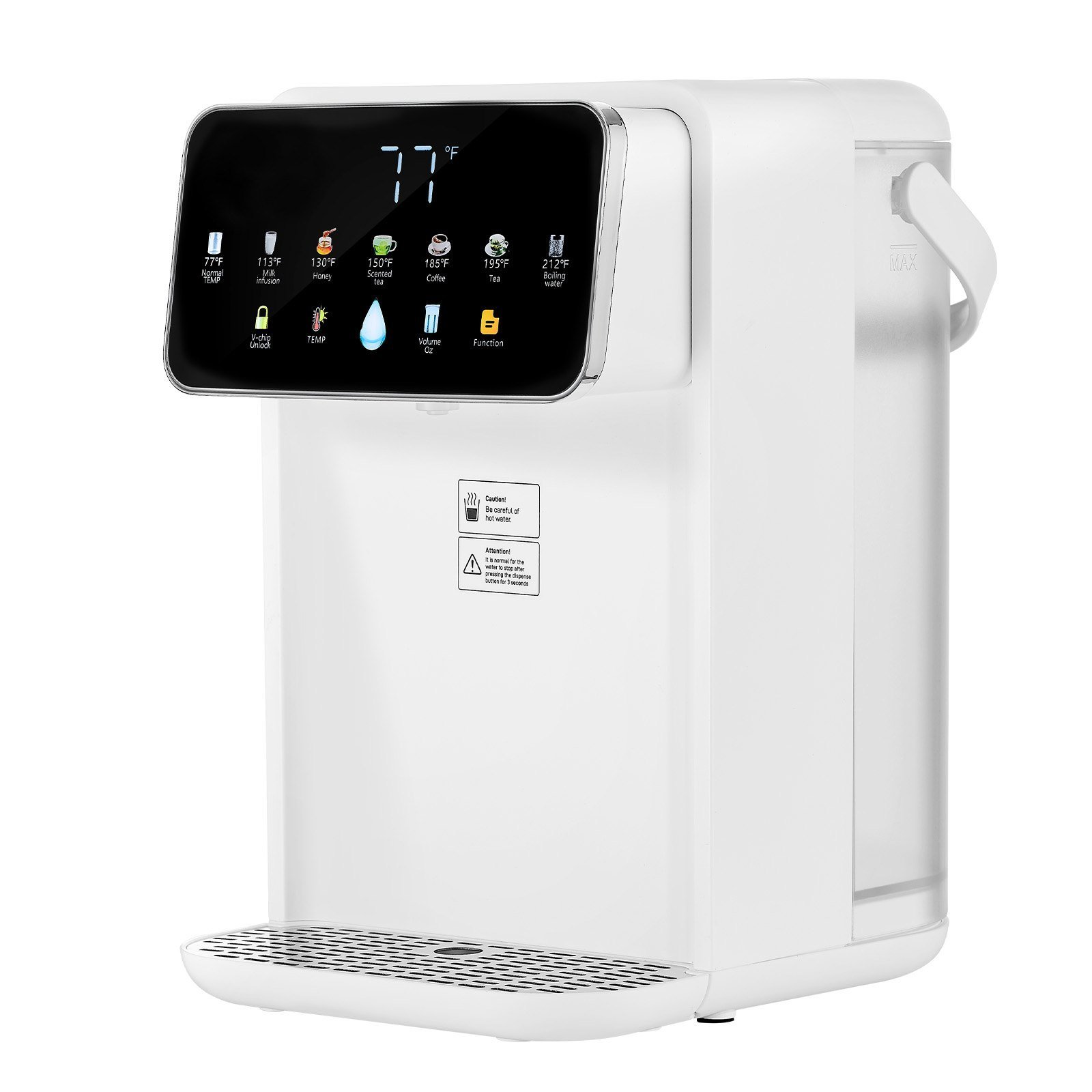 505260d8-513f-4dac-ac80-8fded9d4f109.jpg Countertop Instant Hot Water Dispenser With 7 Temps 7 Volumes 118oz Tank - Image 1