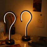 2PC Creative Question Mark Shape Table Lamp, USB Three-color Dimming Desktop Decoration Table Lamp - Image 8